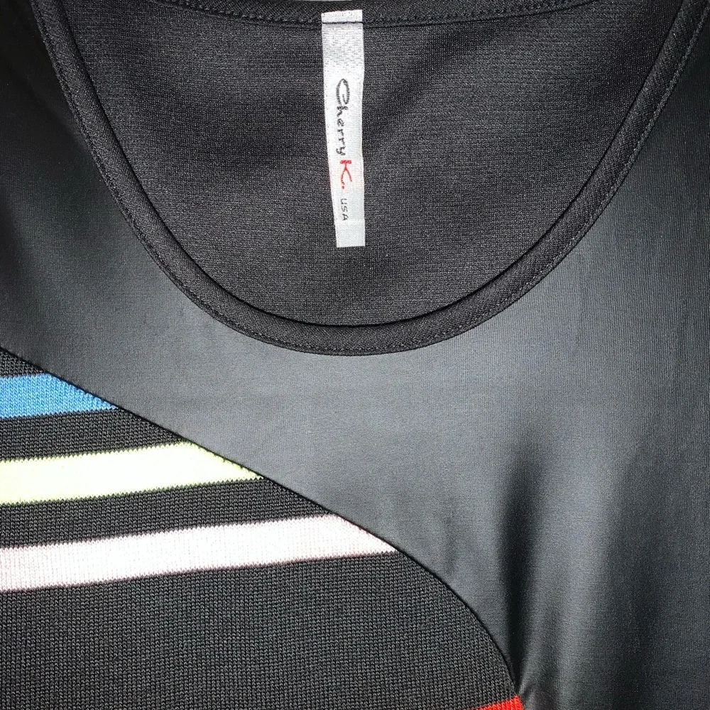 Cherry K Multicolored Striped‎ Bodycon Dress Size M